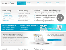 Tablet Screenshot of intercore.cz